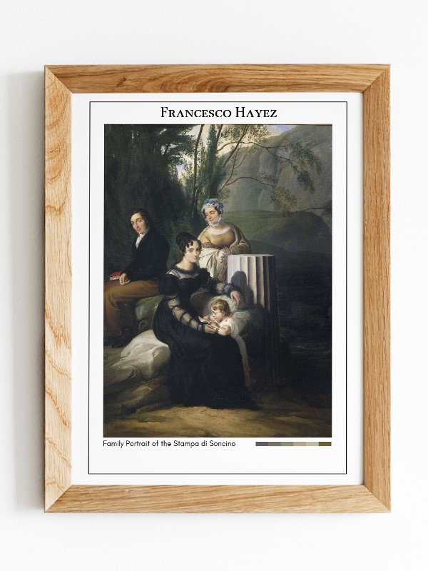 Francesco Hayez Family Portrait of the Stampa di Soncino Poster