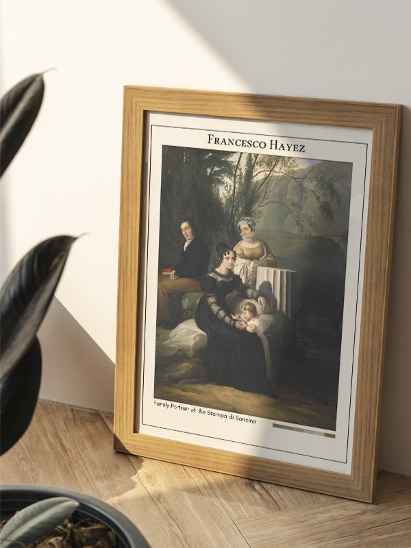 Francesco Hayez Family Portrait of the Stampa di Soncino Poster