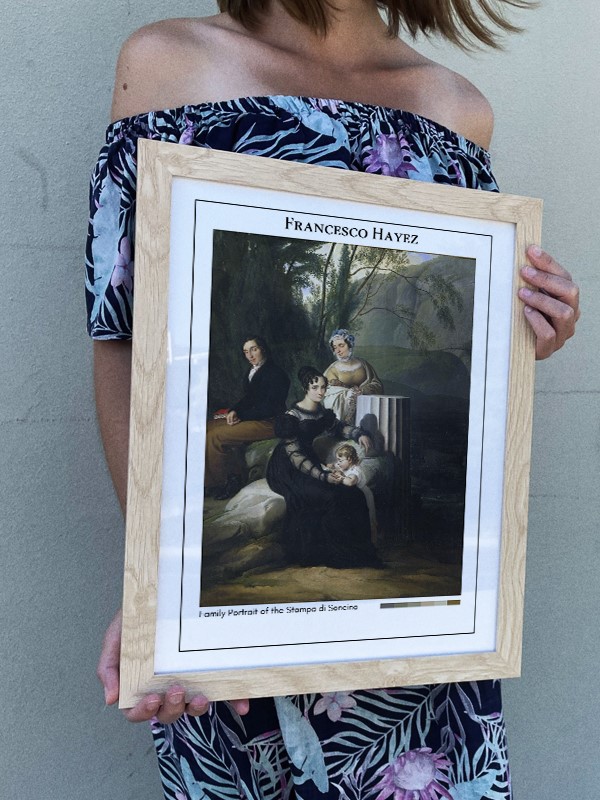 Francesco Hayez Family Portrait of the Stampa di Soncino Poster