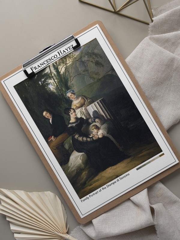 Francesco Hayez Family Portrait of the Stampa di Soncino Poster