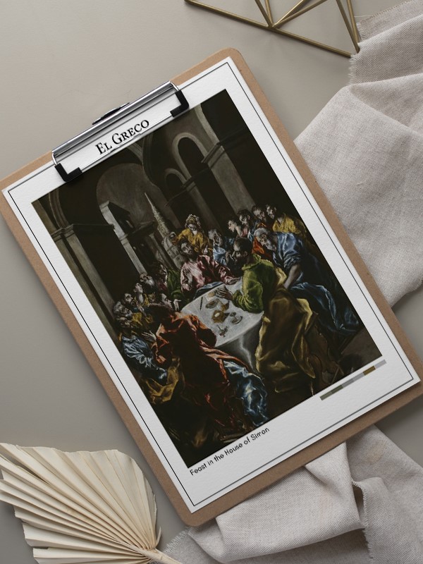 El Greco Feast in the House of Simon Poster