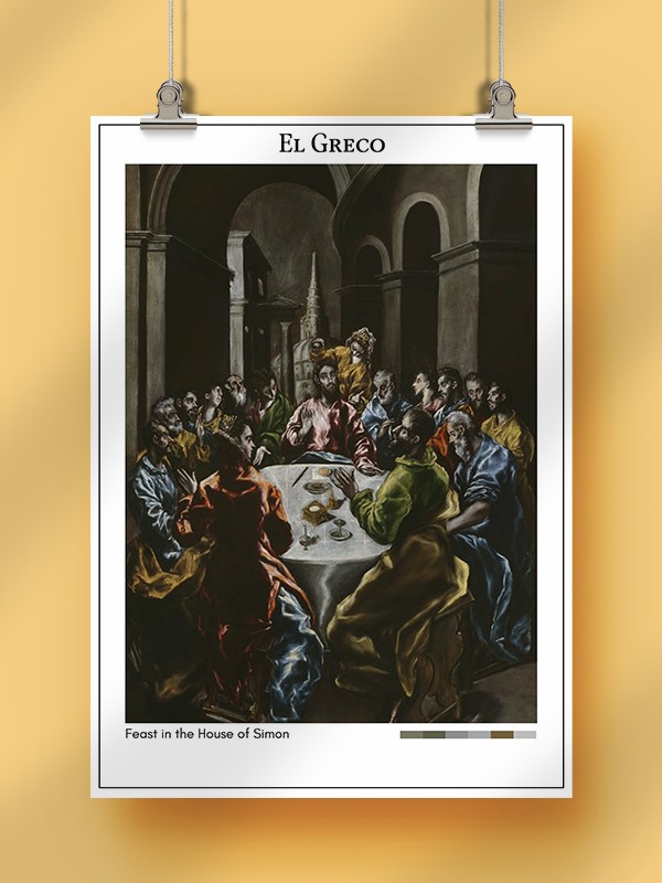 El Greco Feast in the House of Simon Poster