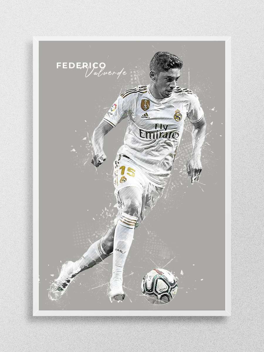 Federico Valverde Futbol Poster Çerçevesiz Yüksek Kalite Futbolcu Duvar Poster