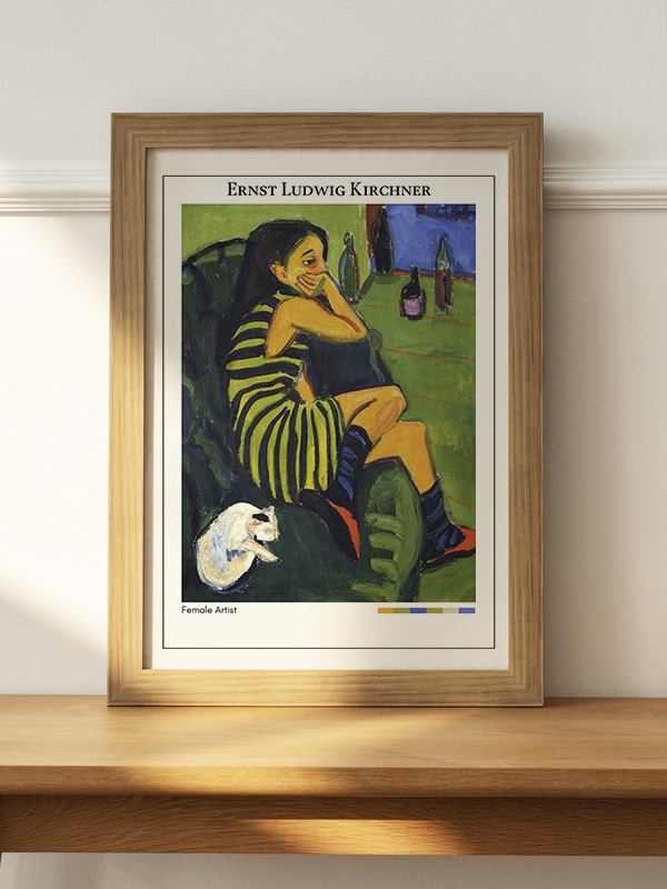 Ernst Ludwig Kirchner Female Artist Poster - En İyi Fiyatlarla