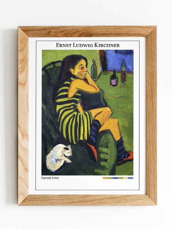 Ernst Ludwig Kirchner Female Artist Poster