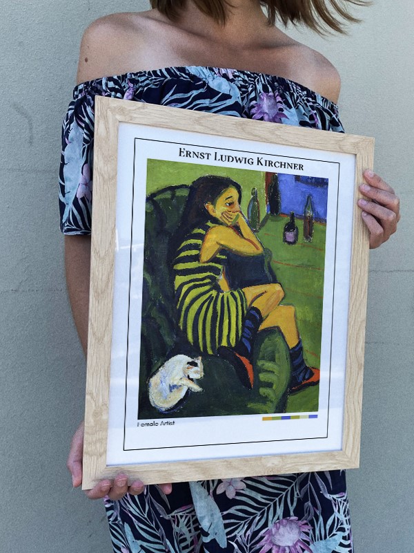 Ernst Ludwig Kirchner Female Artist Poster