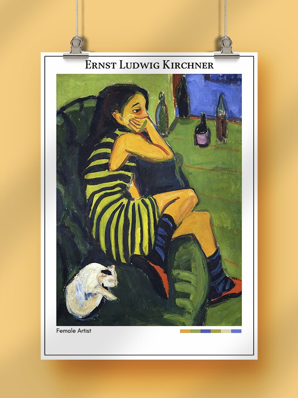 Ernst Ludwig Kirchner Female Artist Poster