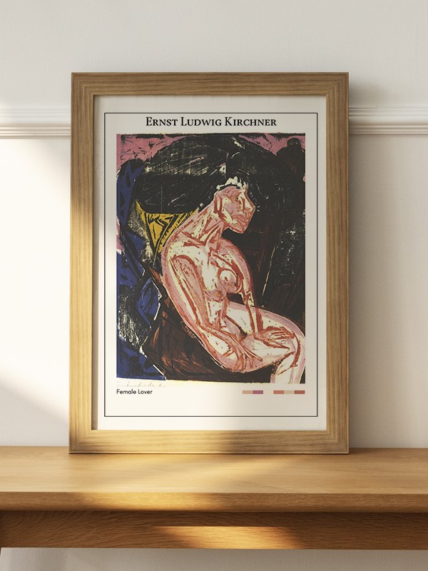 Ernst Ludwig Kirchner Female Lover Poster - En İyi Fiyatlarla