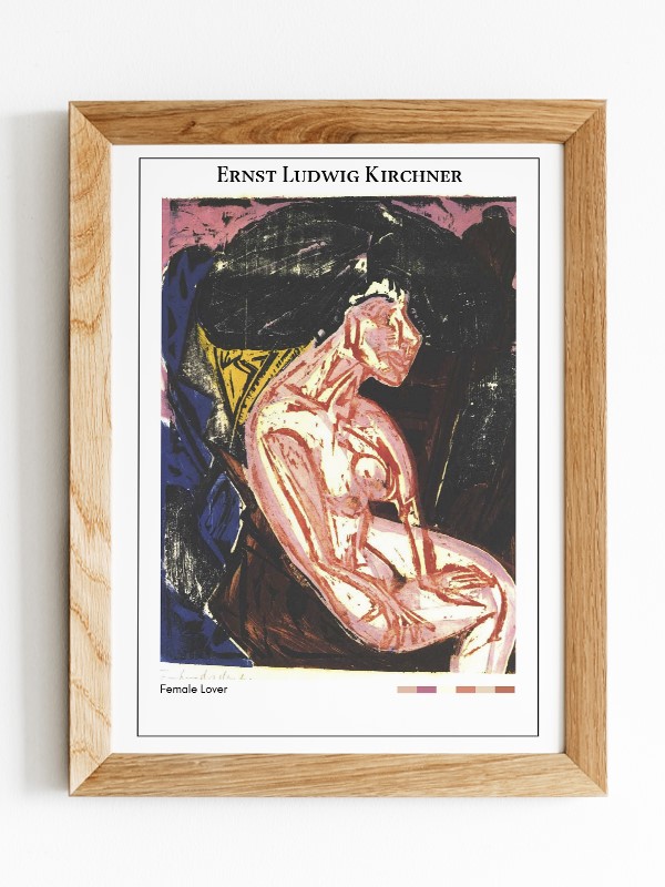 Ernst Ludwig Kirchner Female Lover Poster