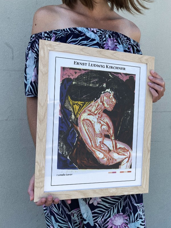 Ernst Ludwig Kirchner Female Lover Poster