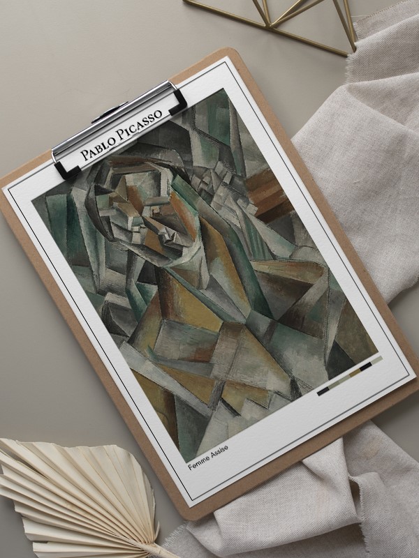 Pablo Picasso Femme Assise Poster