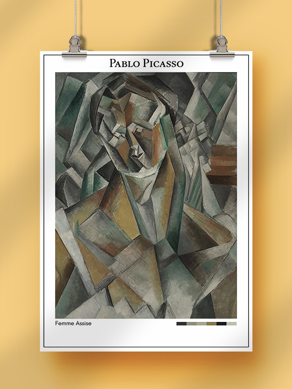 Pablo Picasso Femme Assise Poster