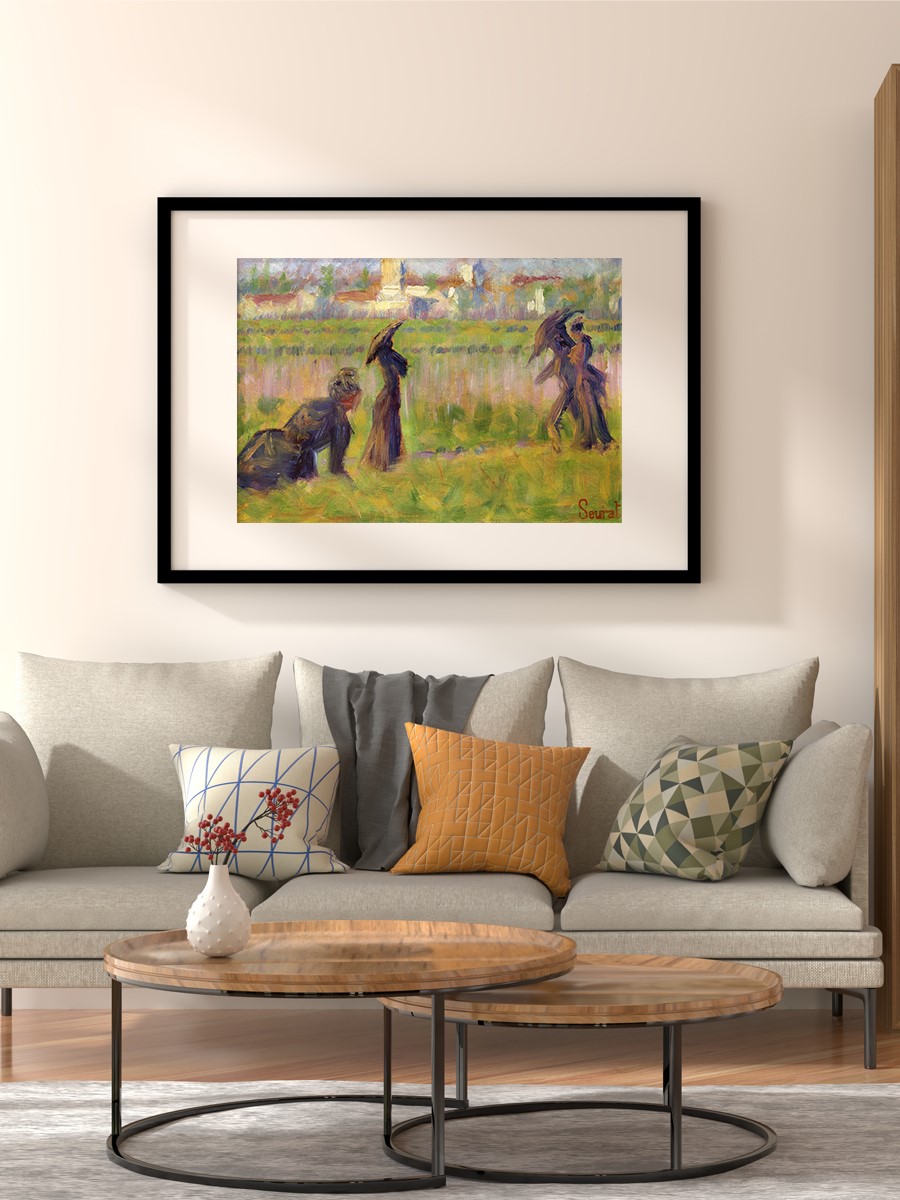 Figures in a Landscape Tablo Sanatsal Ünlü Ressam Poster Çerçevesiz Yüksek Kalite Poster