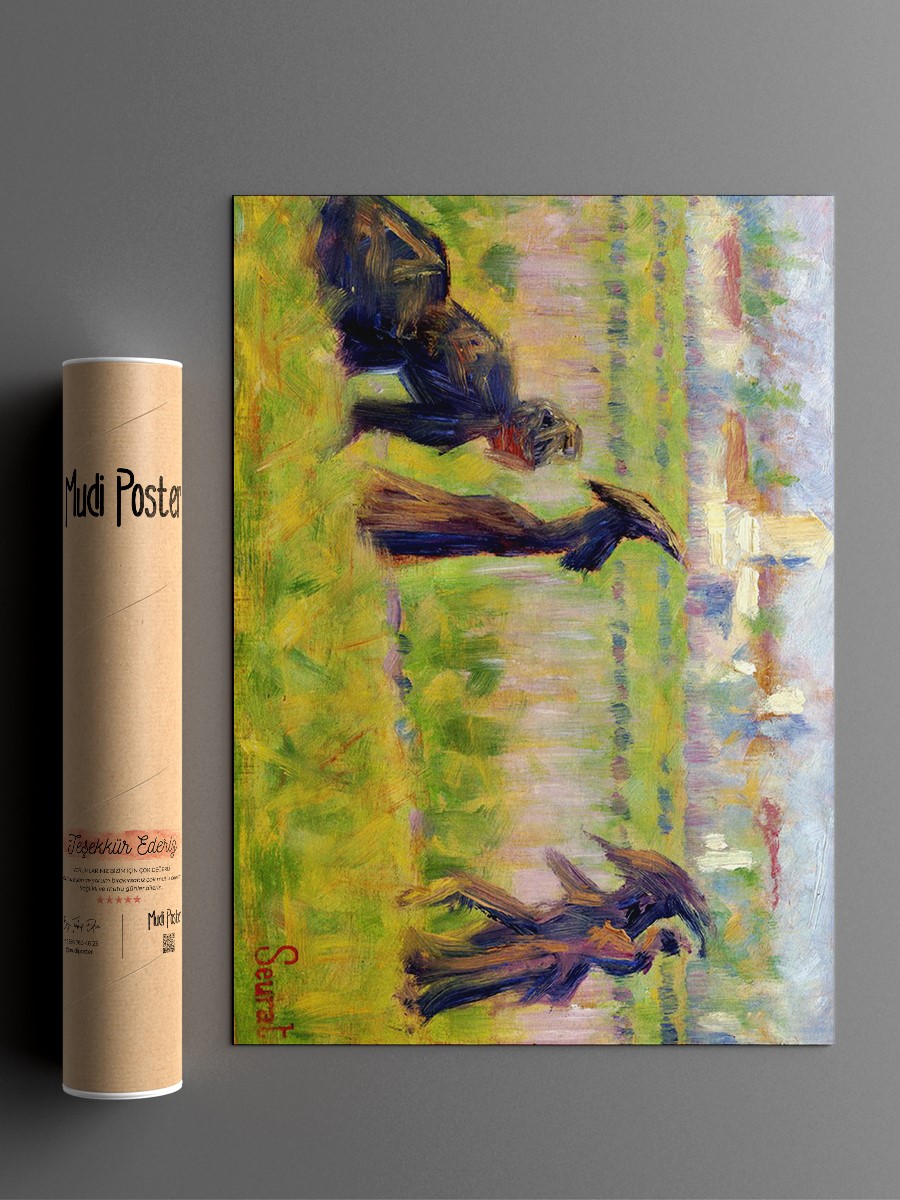 Figures in a Landscape Tablo Sanatsal Ünlü Ressam Poster Çerçevesiz Yüksek Kalite Poster