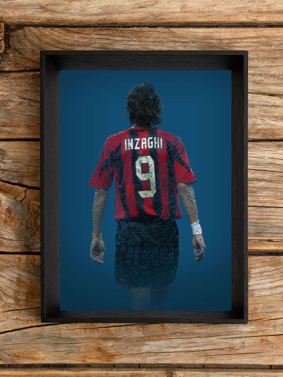 Filippo Inzaghi Futbol Poster Çerçevesiz Yüksek Kalite Futbolcu Duvar Poster