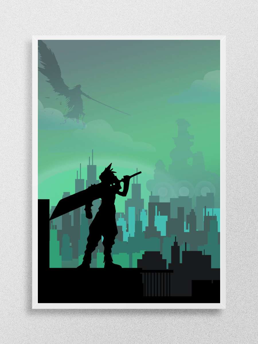 Final Fantasy 7 Cloud Anime Poster Çerçevesiz Yüksek Kalite Anime Duvar Poster