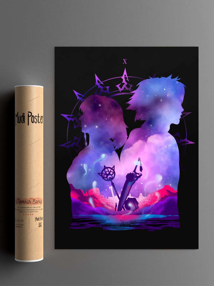 Final Fantasy 7 Remake Anime Poster Çerçevesiz Yüksek Kalite Anime Duvar Poster
