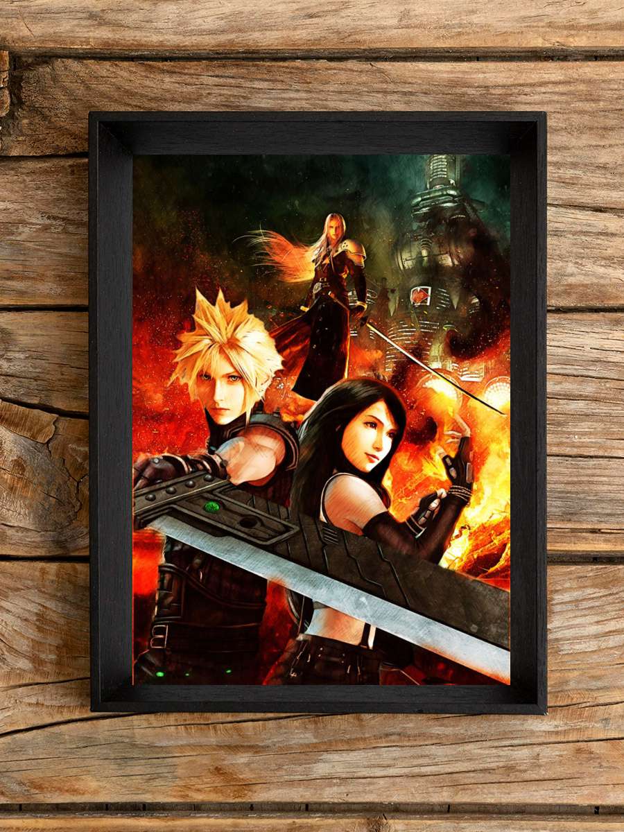 Final Fantasy Anime Poster Çerçevesiz Yüksek Kalite Anime Duvar Poster