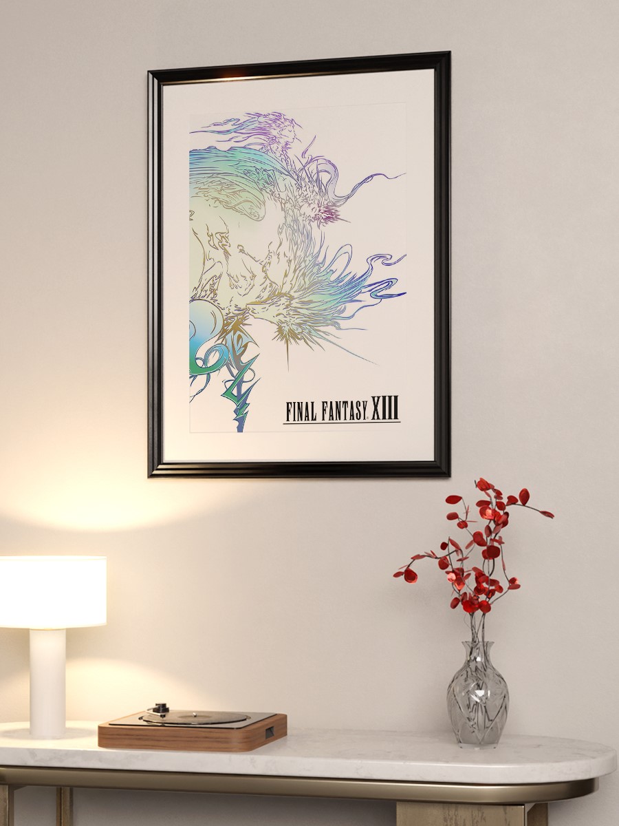 Final Fantasy XIII Anime Poster Çerçevesiz Yüksek Kalite Anime Duvar Poster
