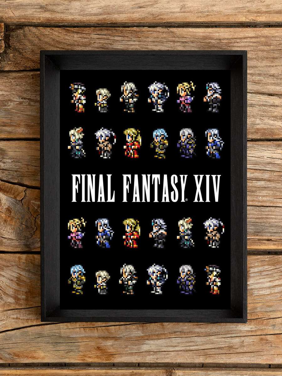 Final Fantasy XIV 14 Pixel Anime Poster Çerçevesiz Yüksek Kalite Anime Duvar Poster