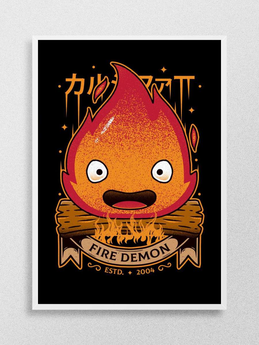 Fire Demon Kawaii Art Anime Poster Çerçevesiz Yüksek Kalite Anime Duvar Poster