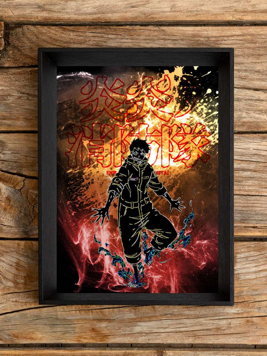 Fire Foot Awakening Anime Poster Çerçevesiz Yüksek Kalite Anime Duvar Poster