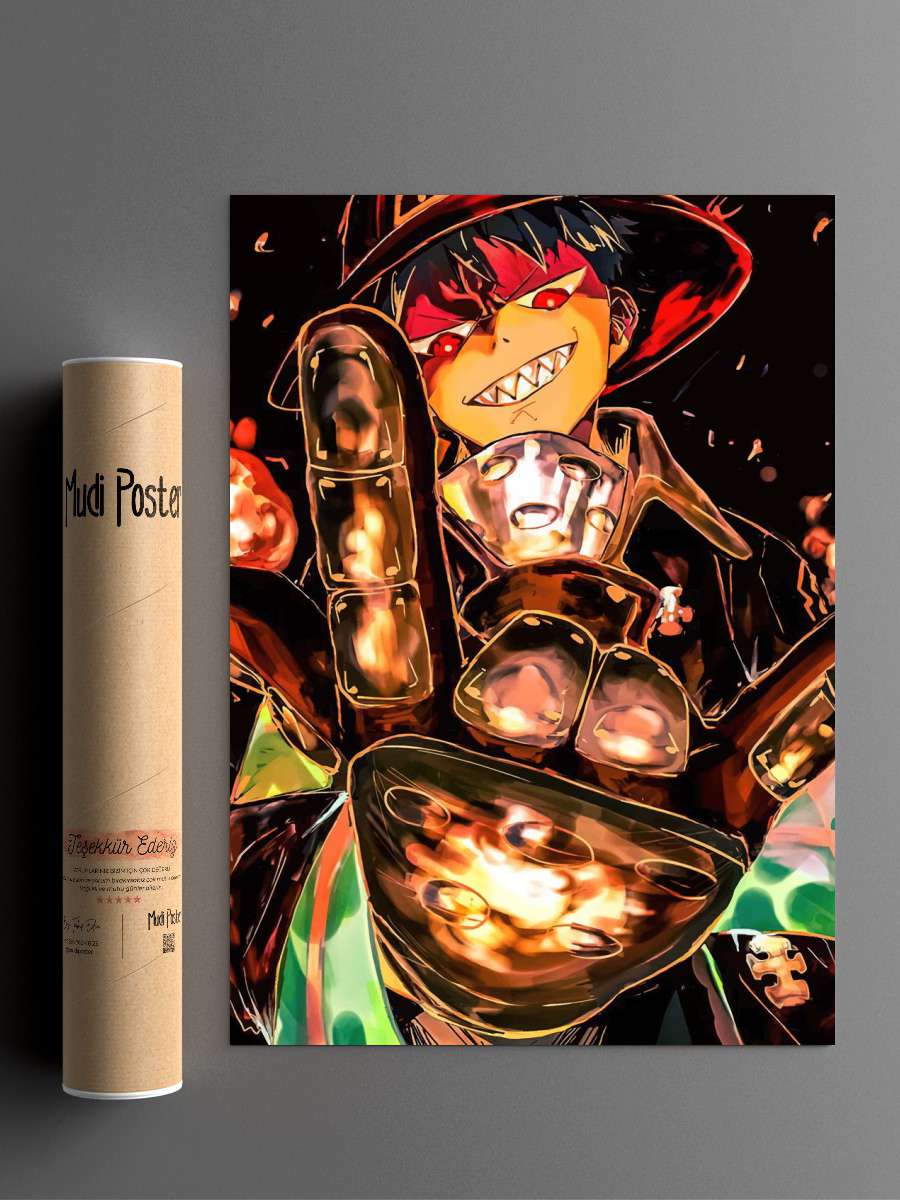 Fire Force Anime Poster Çerçevesiz Yüksek Kalite Anime Duvar Poster