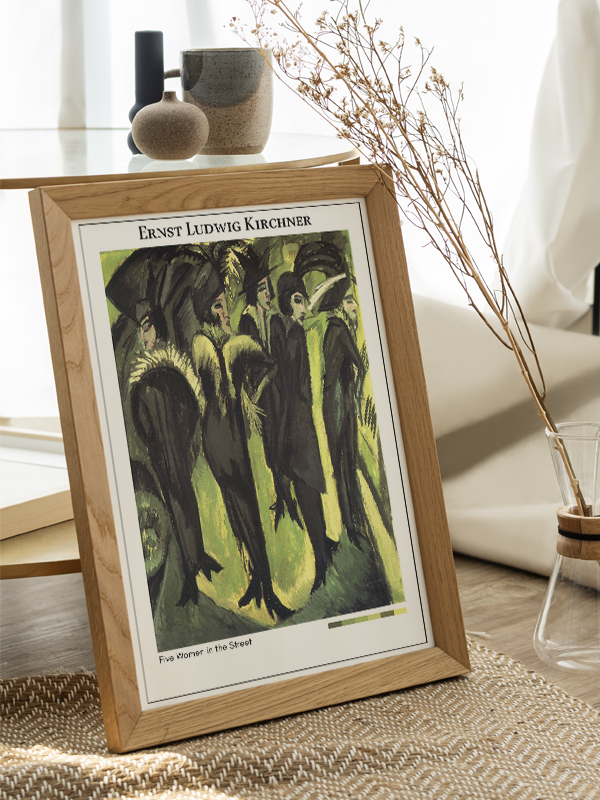 Ernst Ludwig Kirchner Five Women in the Street Poster