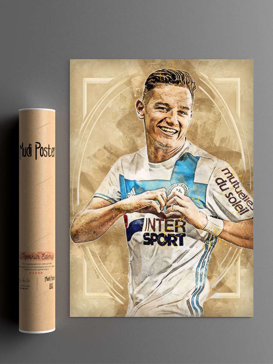 Florian Thauvin Futbol Poster Çerçevesiz Yüksek Kalite Futbolcu Duvar Poster
