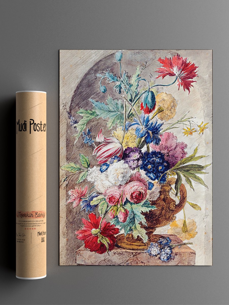 Flower Still Life Tablo Sanatsal Ünlü Ressam Poster Çerçevesiz Yüksek Kalite Poster