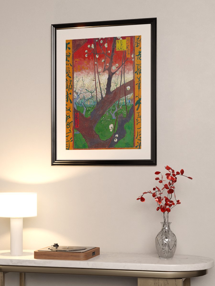 Flowering Plum Tree Tablo Sanatsal Ünlü Ressam Poster Çerçevesiz Yüksek Kalite Poster