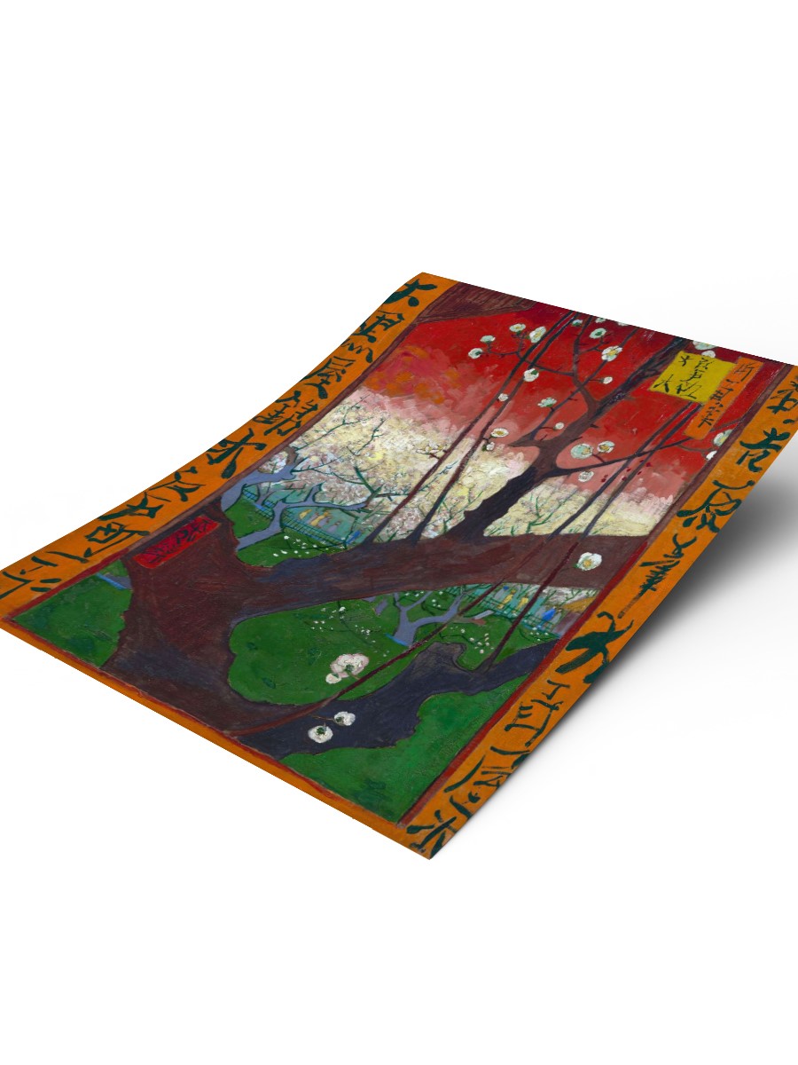 Flowering Plum Tree Tablo Sanatsal Ünlü Ressam Poster Çerçevesiz Yüksek Kalite Poster