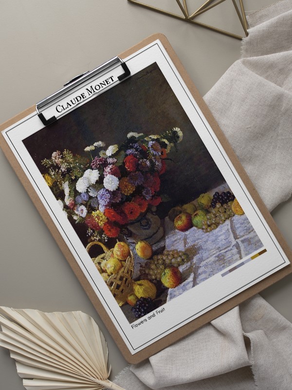 Claude Monet Flowers and Fruit Poster