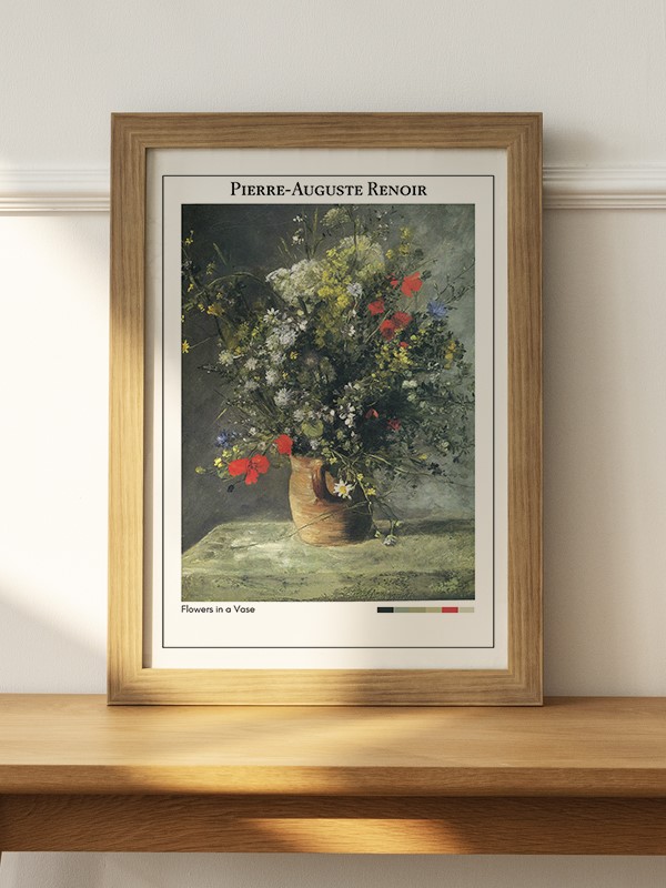 Pierre-Auguste Renoir Flowers in a Vase Poster - En İyi Fiyatlarla