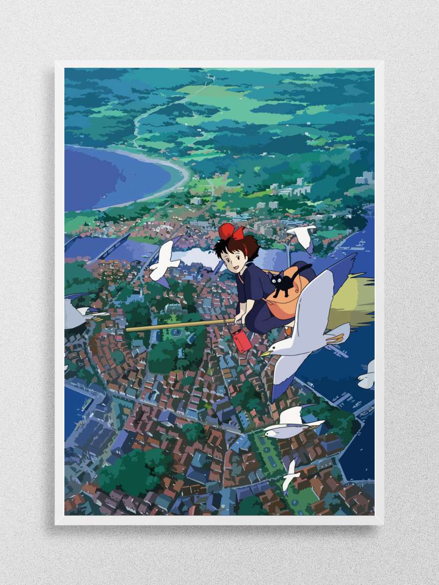 fly kiki delivery Anime Poster Çerçevesiz Yüksek Kalite Anime Duvar Poster