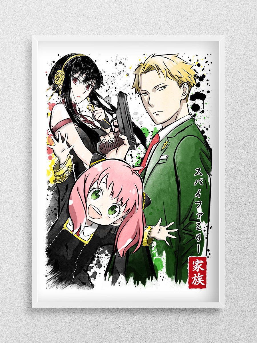 Forger family Anime Poster Çerçevesiz Yüksek Kalite Anime Duvar Poster