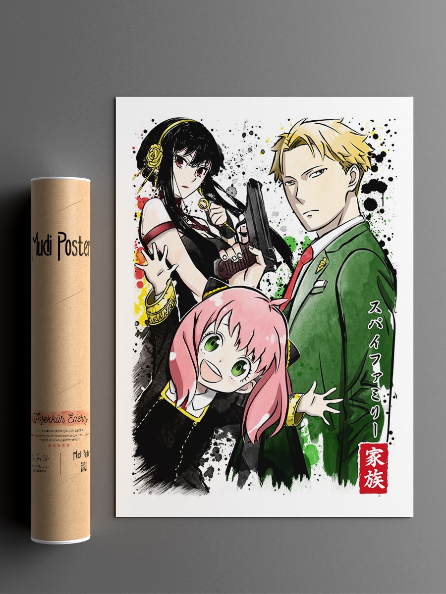 Forger family Anime Poster Çerçevesiz Yüksek Kalite Anime Duvar Poster