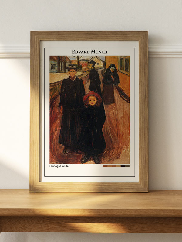 Edvard Munch Four Ages in Life Poster - En İyi Fiyatlarla