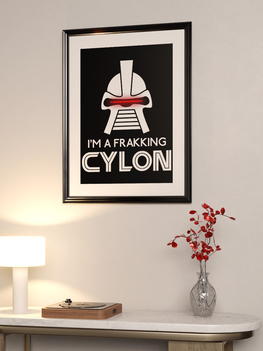 Frakking cylon Poster, Çerçevesiz Tv Film Poster