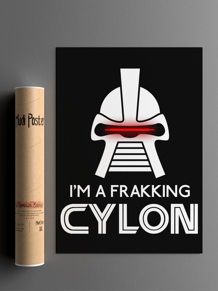Frakking cylon Poster, Çerçevesiz Tv Film Poster