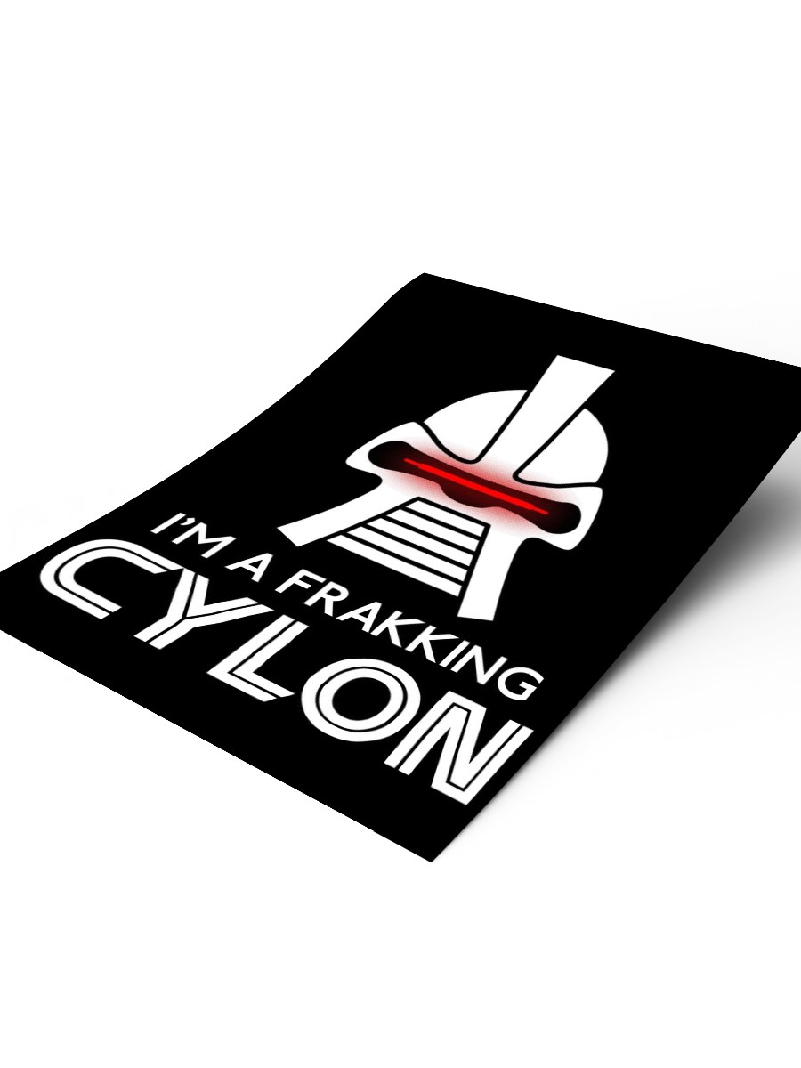 Frakking cylon Poster, Çerçevesiz Tv Film Poster