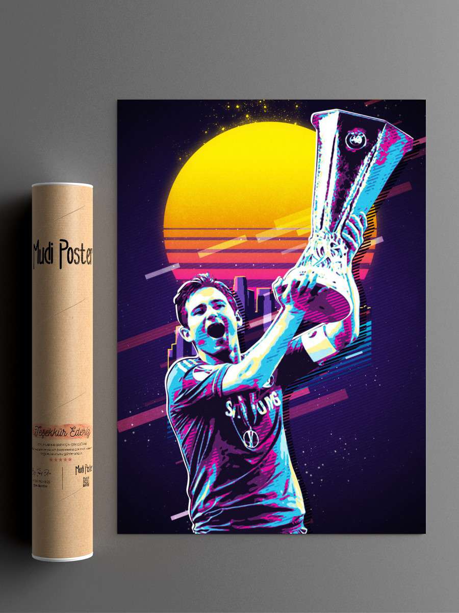 Frank Lampard Futbol Poster Çerçevesiz Yüksek Kalite Futbolcu Duvar Poster
