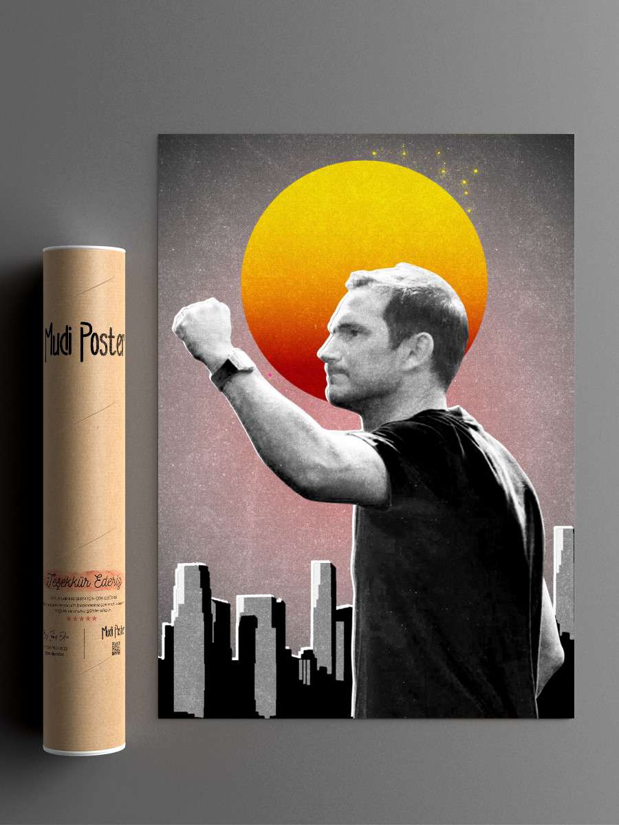 Frank Lampard Futbol Poster Çerçevesiz Yüksek Kalite Futbolcu Duvar Poster