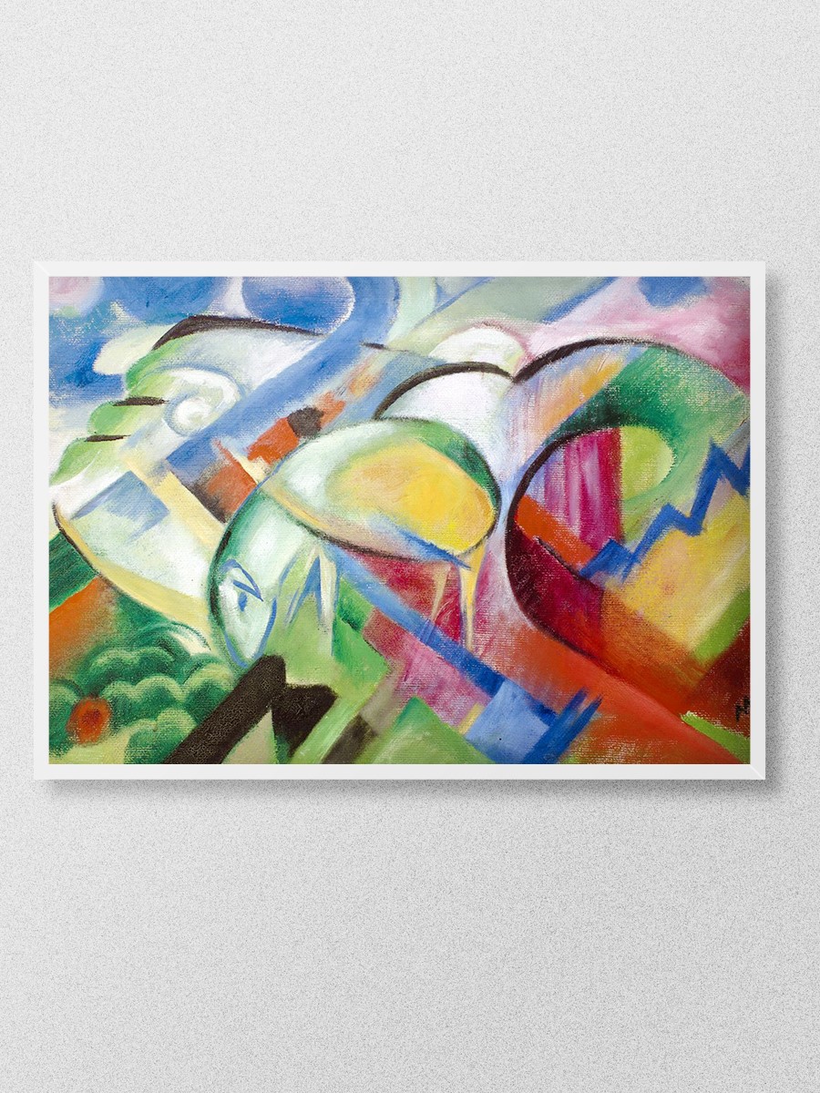 Franz Marc The Lamb Tablo Sanatsal Ünlü Ressam Poster Çerçevesiz Yüksek Kalite Poster