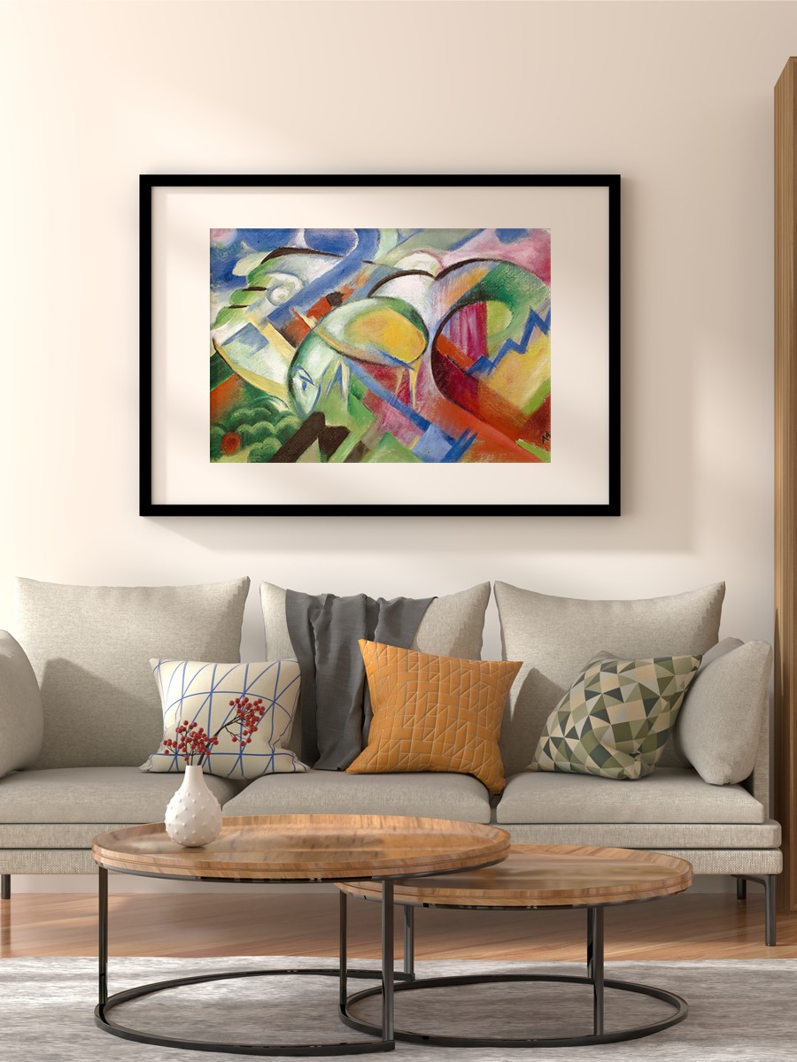 Franz Marc The Lamb Tablo Sanatsal Ünlü Ressam Poster Çerçevesiz Yüksek Kalite Poster