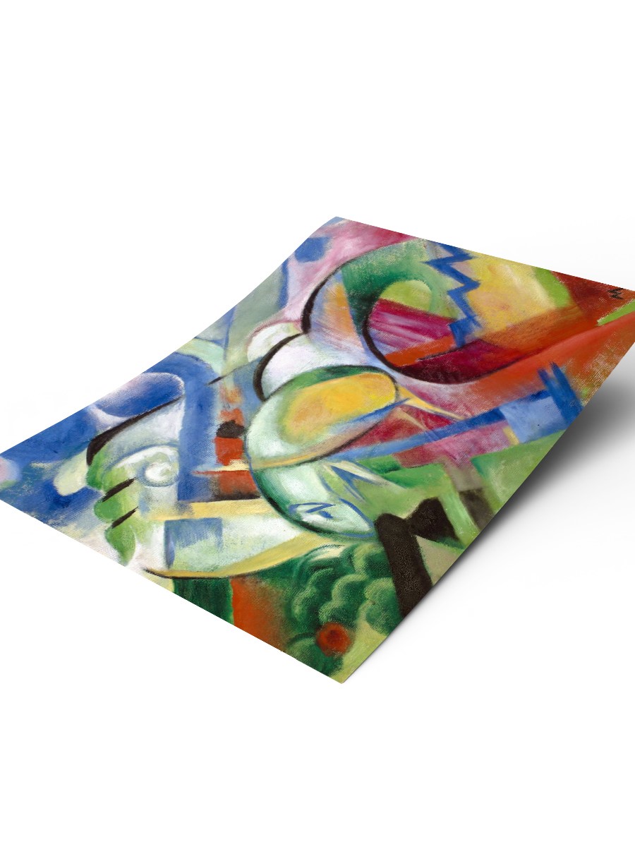 Franz Marc The Lamb Tablo Sanatsal Ünlü Ressam Poster Çerçevesiz Yüksek Kalite Poster