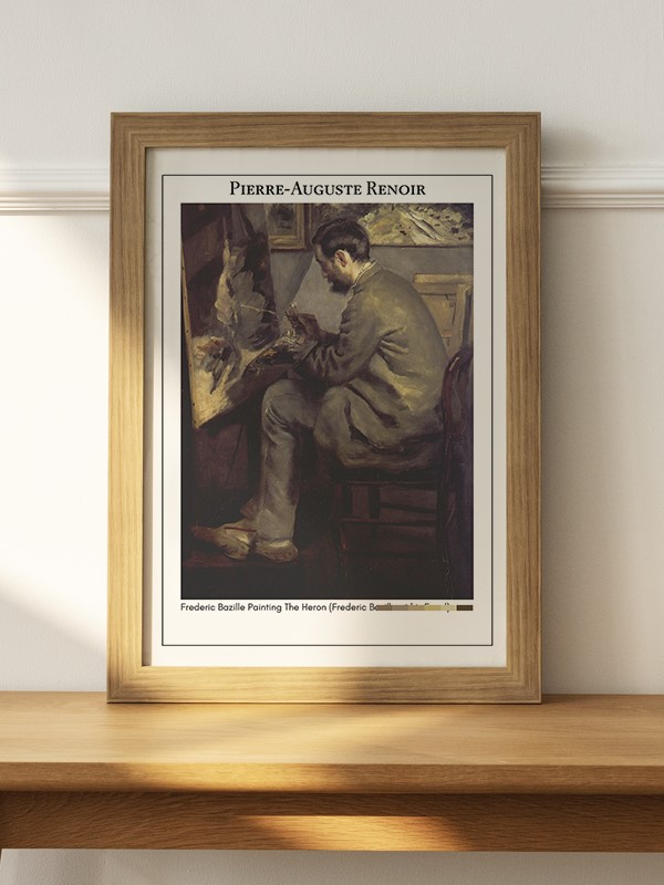 Pierre-Auguste Renoir Frederic Bazille Painting The Heron (Frederic Bazille at his Easel) Poster - En İyi Fiyatlarla