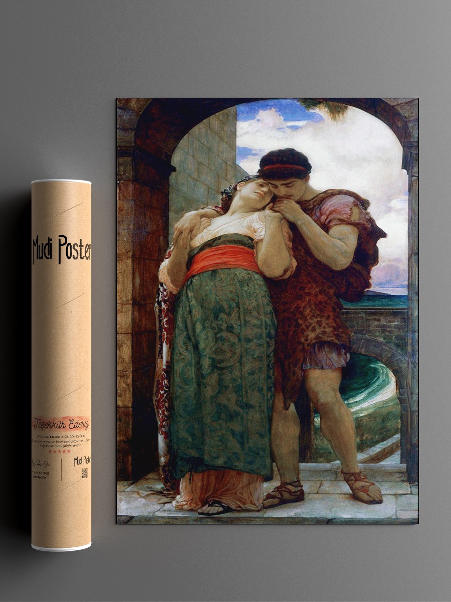 Frederic Leighton Wedded Tablo Sanatsal Ünlü Ressam Poster Çerçevesiz Yüksek Kalite Poster