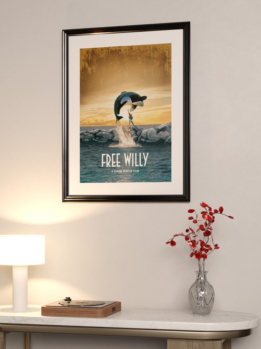 Free Willy Poster, Çerçevesiz Tv Film Poster
