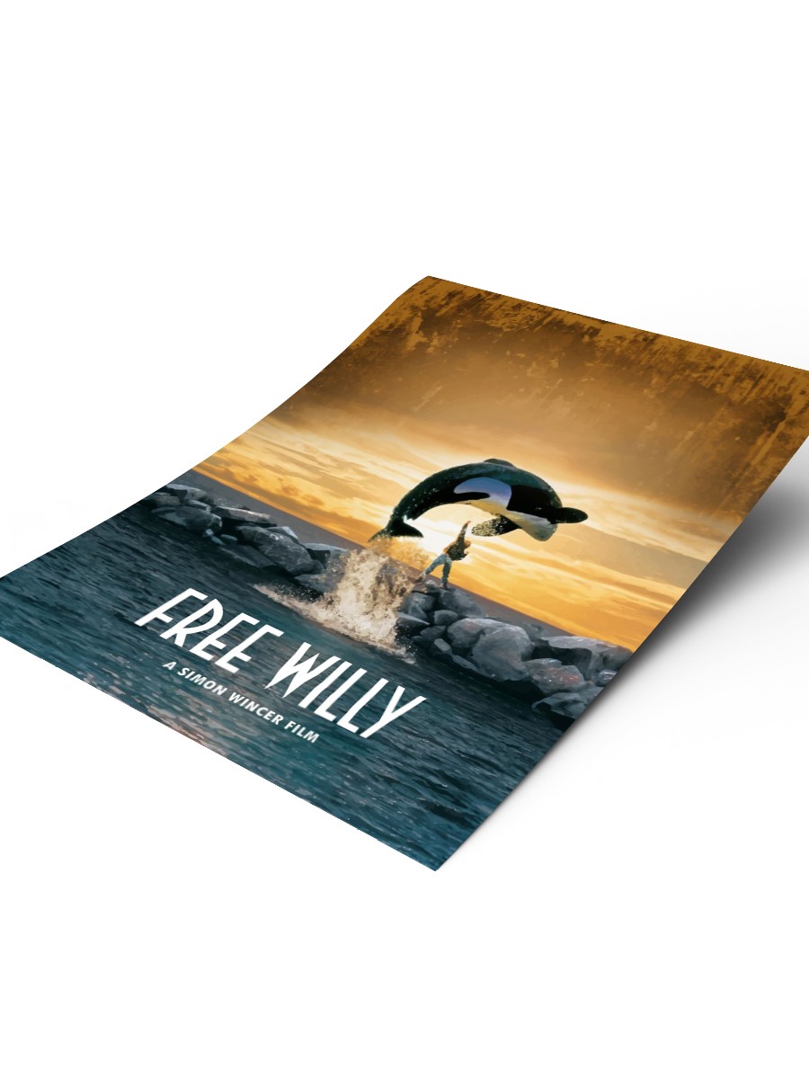 Free Willy Poster, Çerçevesiz Tv Film Poster